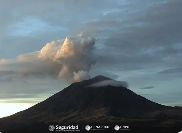Popocatépetl mantiene Alerta Amarillo Fase 2 tras constante actividad y exhalaciones