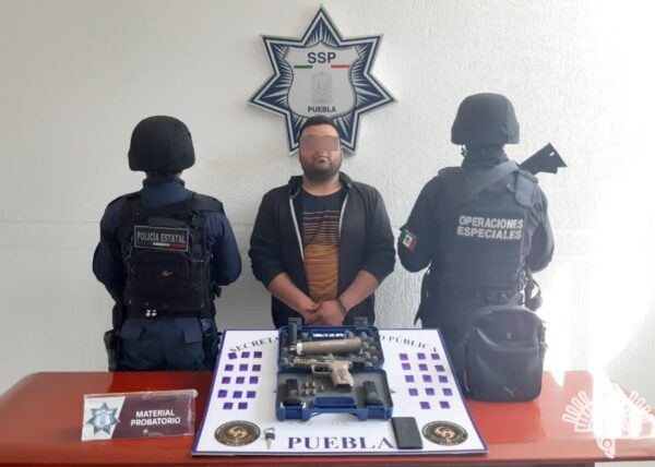 Policía Estatal captura a presunto narcovendedor en Texmelucan