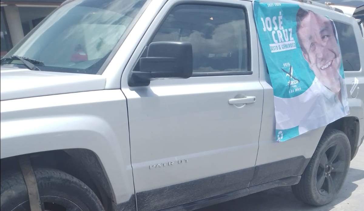 Detienen a operador del candidato de Nueva Alianza en Amozoc por utilizar camioneta robada para hacer campaña