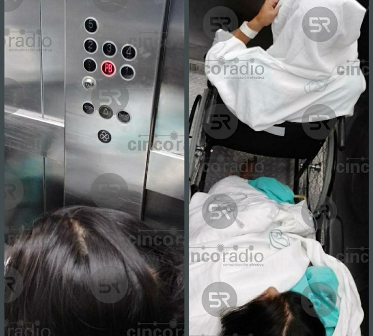 Por segunda ocasión se descompone elevador del IMSS de La Margarita, pacientes llevan 20 minutos atorados