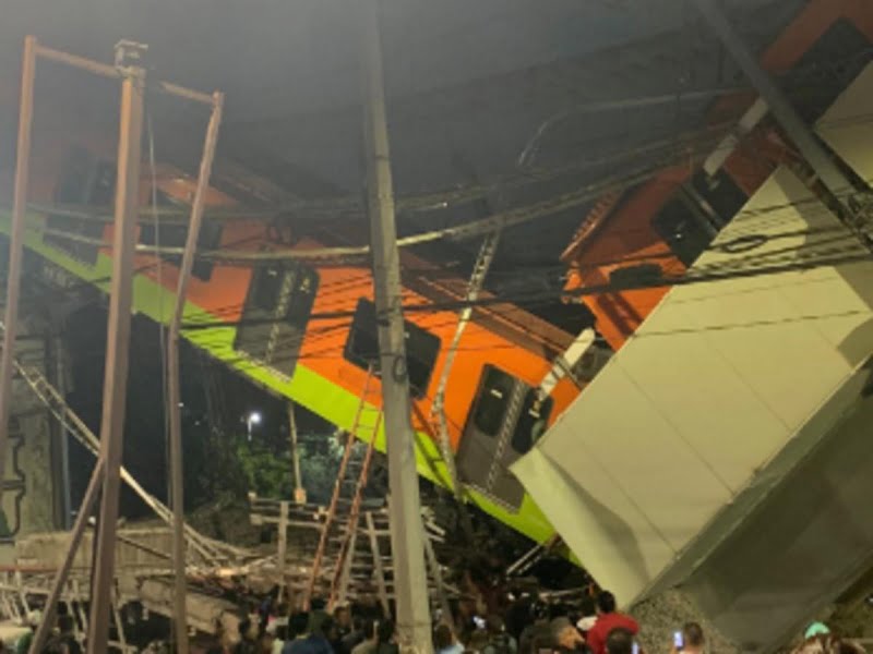 Reportan 15 muertos y 70 heridos por caída de dos vagones de Línea 12 del Metro en CDMX