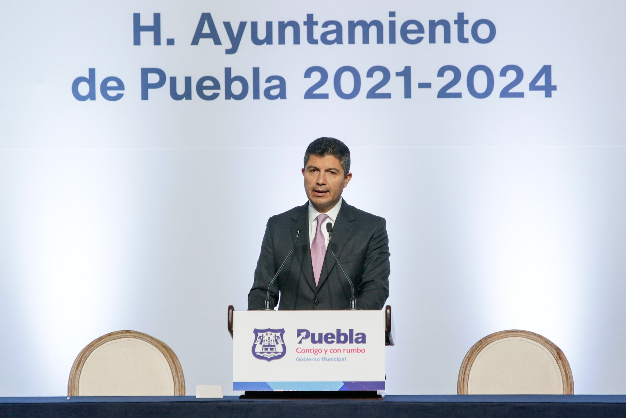 Ofrece Eduardo Rivera estrategia conjunta en Seguridad con Barbosa, GN y Sedena para Puebla