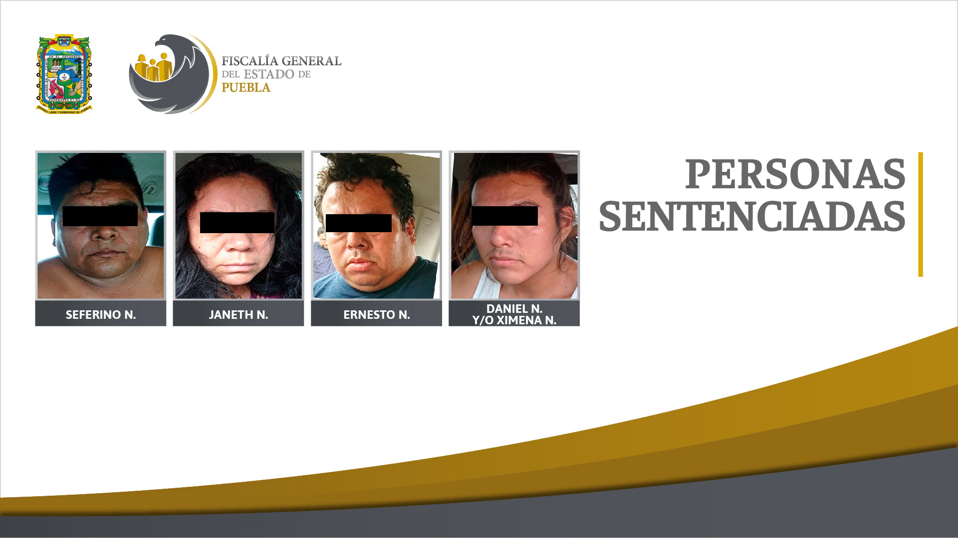 Cuatro personas sentenciadas a 50 años de prisión por secuestro