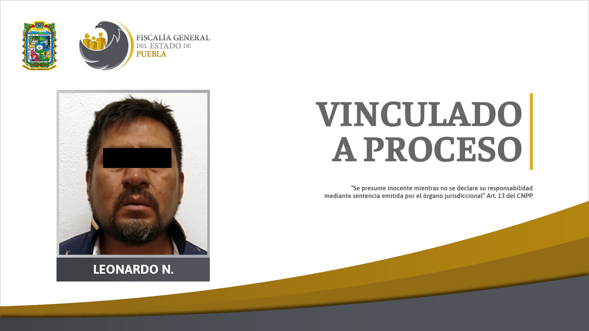FGE captura a “El Masha” presunto homicida de un agente investigador