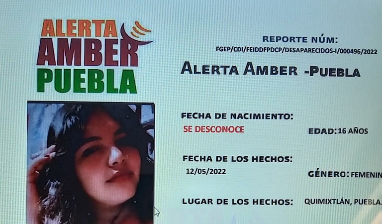 FGE emite Alerta Amber de Victoria Karina y Marta, vistas por última vez en el municipio de Quimixtlán.